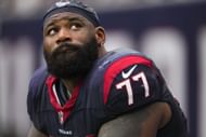 Former Houston Texans offensive tackle George Fant - Source: Getty